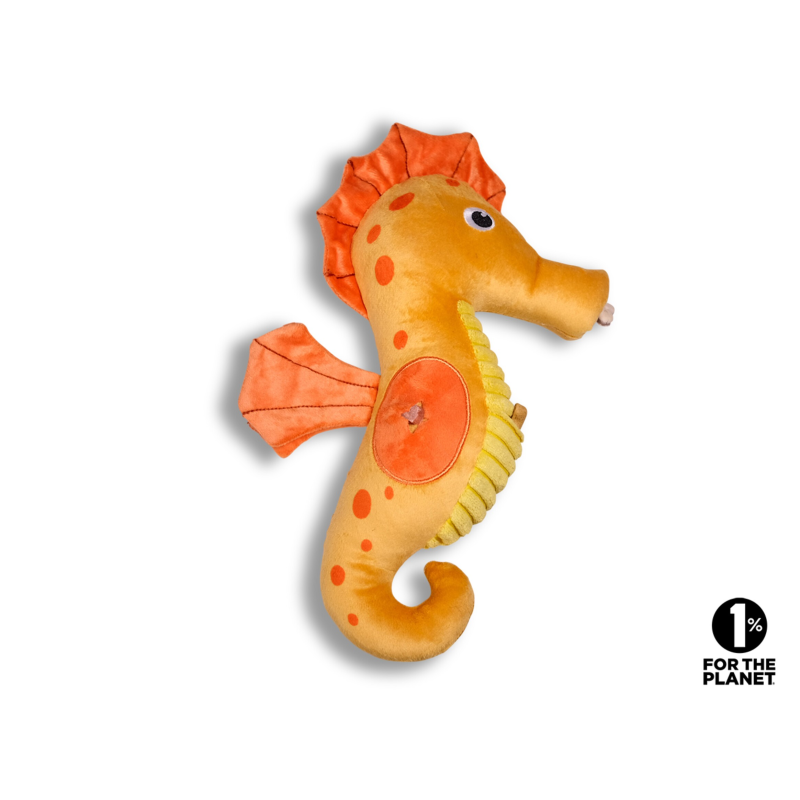 Jouet peluche distributeur de friandises hippocampe 32 cm pour chien
