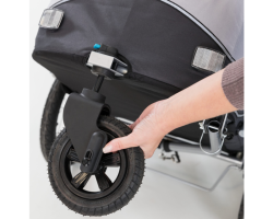 Roue avant poussette pour roulotte - Maniabilité et Confort