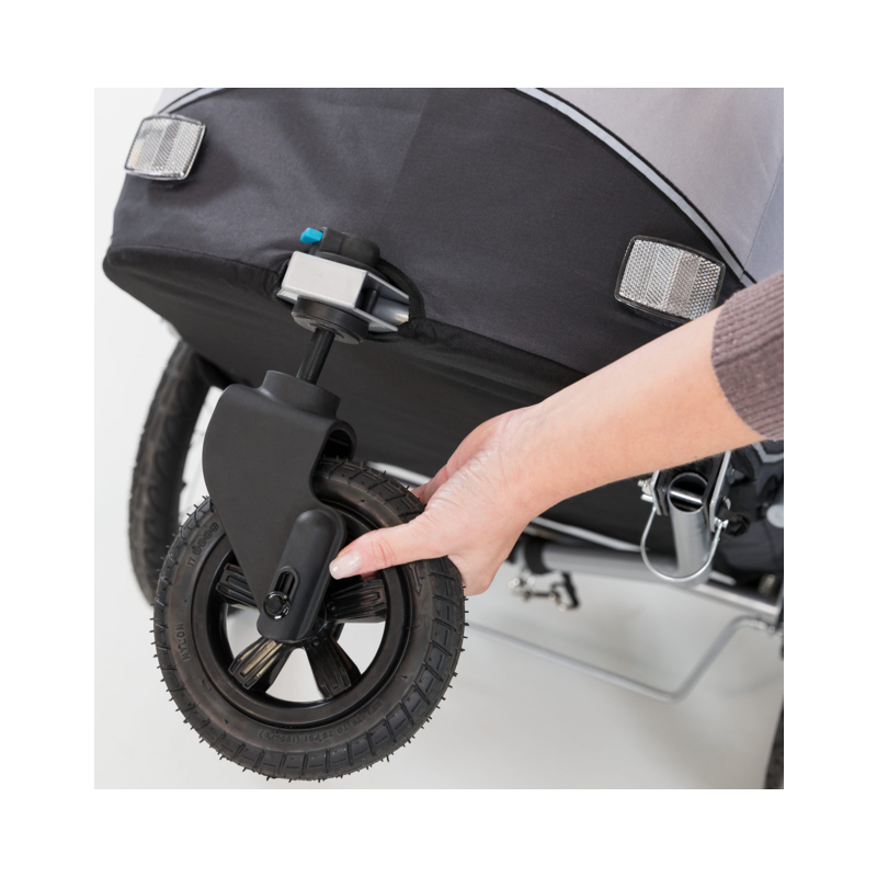 Roue avant poussette pour roulotte - Maniabilité et Confort