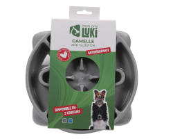 Gamelle anti glouton moyenne taille Mon ami luki pour chiens