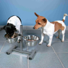 Bar pour petits chiens ou chats - Gamelles sur support réglable