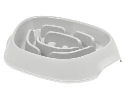 Gamelle anti glouton Plato Slow L 950 ml crème pour chiens