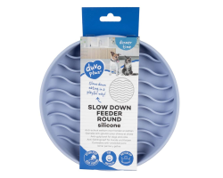 Bol anti-glouton rond Lila pour chiens et chats | Santé et plaisirs