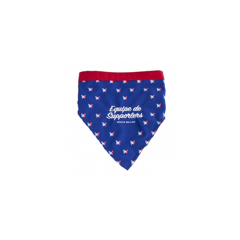 Bandana Équipe de Supporters pour Chiens - Allez Les Bleus