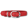 Collier chien Doxtasy Red / Silver en cuir - Confort et style