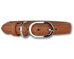 Collier chien Doxtasy Cognac - Chic et robuste