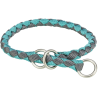 Collier semi-étrangleur Cavo aqua/gris graphite pour chiens