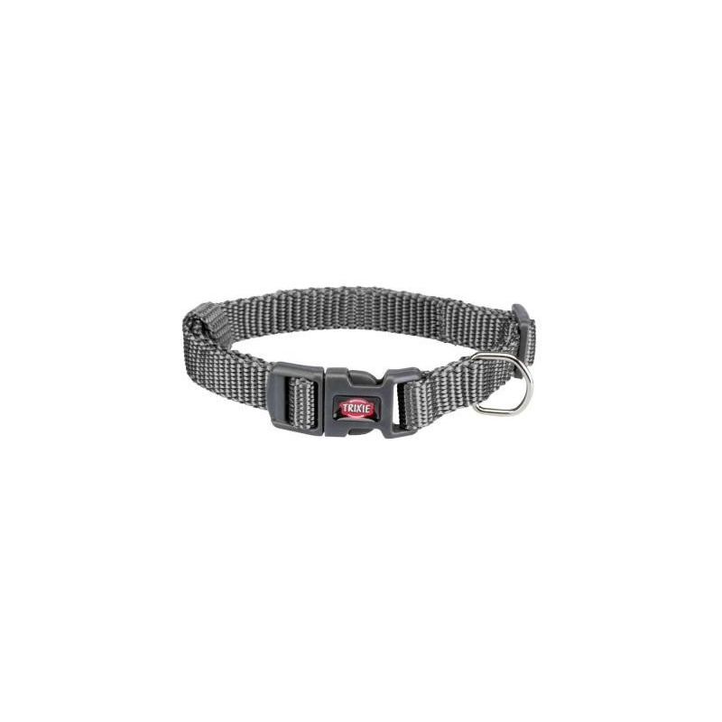 Collier premium gris graphite pour chiens - Élégance et sécurité