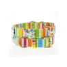 Collier Urban Pup Striped Neon Canvas avec diamante bone pour chien