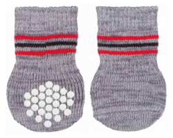 Paire de chaussettes antidérapantes pour chien | Confort et sécurité