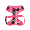 Harnais Urban Pup Pink Argyle pour Chiens - Confort et Design Écossais