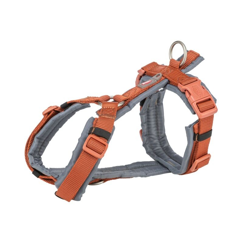Harnais Premium Trekking Rouille / gris graphite - Confort et sécurité pour chiens