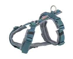 Harnais Premium Trekking Pétrol / gris graphite pour chiens