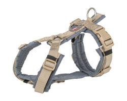 Harnais Premium Trekking Sable / Gris Graphite pour Chiens | Confort et Sécurité