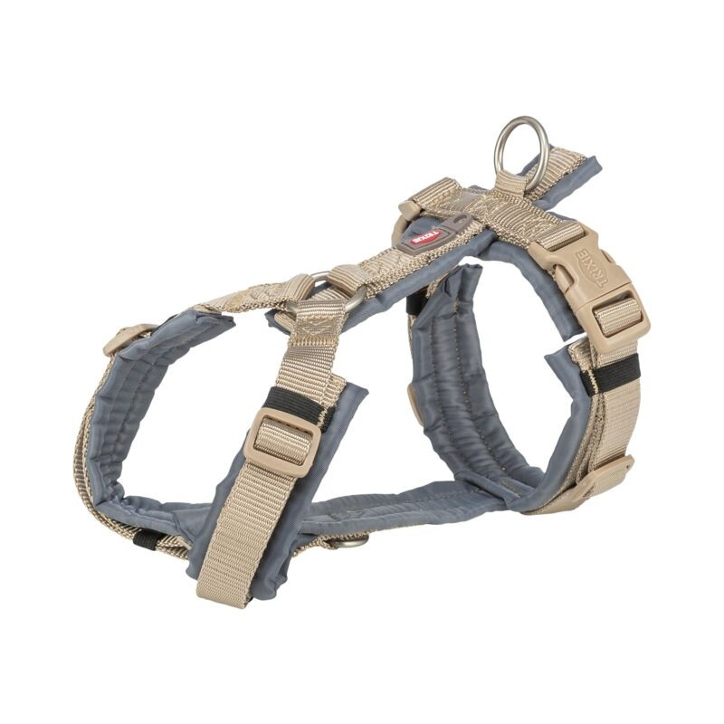 Harnais Premium Trekking Sable / Gris Graphite pour Chiens | Confort et Sécurité