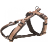 Harnais Premium Trekking Caramel / Marron pour Chiens - Confort et Sécurité
