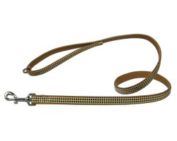 Laisse cuir Artleather Coco's Choice Beige pour chiens