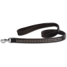 Laisse Doxtasy Swarovski Strass Extreme Black/White pour chiens