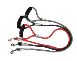 Laisse en nylon rond - poignée confort 120cm pour chien