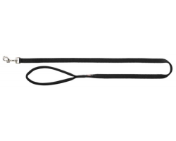 Laisse Premium TRIXIE noire - Confort et Robustesse pour Chiens