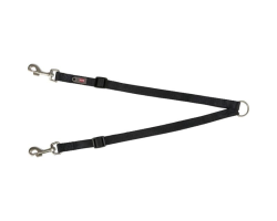 Accouple nylon pour 2 chiens - Pratique et ajustable