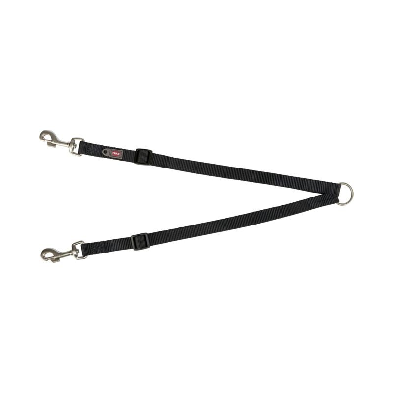 Accouple nylon pour 2 chiens - Pratique et ajustable