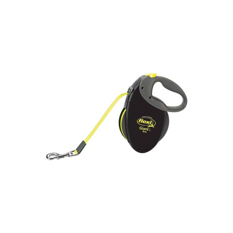Laisse Flexi Giant L néon 8m - 50kg pour chien