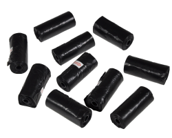 Sachets hygiéniques noirs ramasse crottes pour chiens