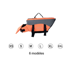 Gilet de sauvetage orange Doogy pour chien - Confort et sécurité