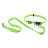 Ensemble mains-libres - Laisse extensible + ceinture - fluo pour chiens