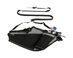 Ceinture jogging avec laisse ajustable pour chiens - Confort et sécurité