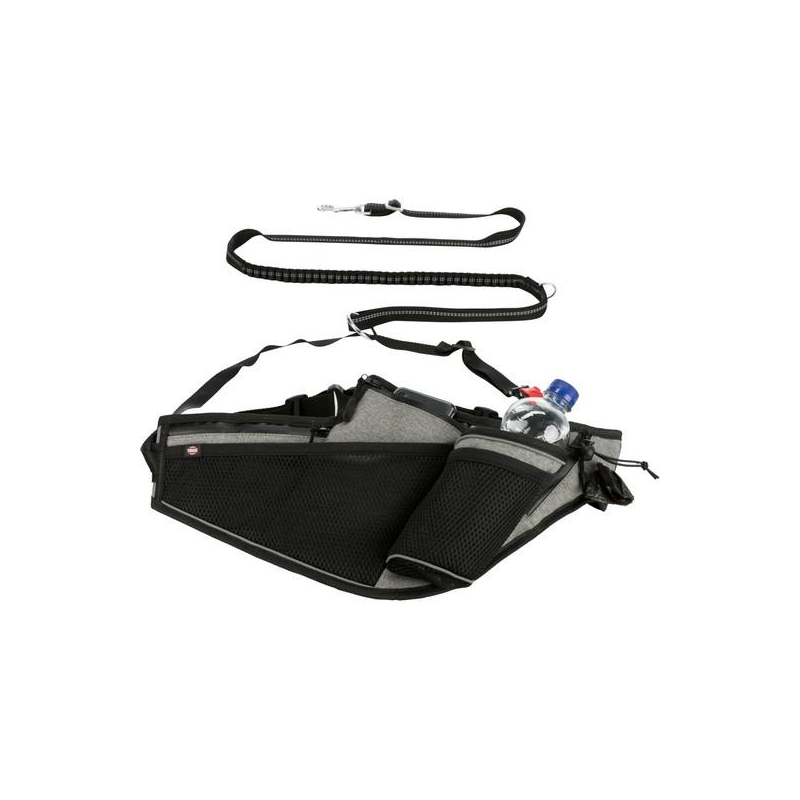 Ceinture jogging avec laisse ajustable pour chiens - Confort et sécurité