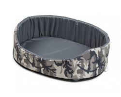 Panier ARMY gris pour chiens - Confort et qualité