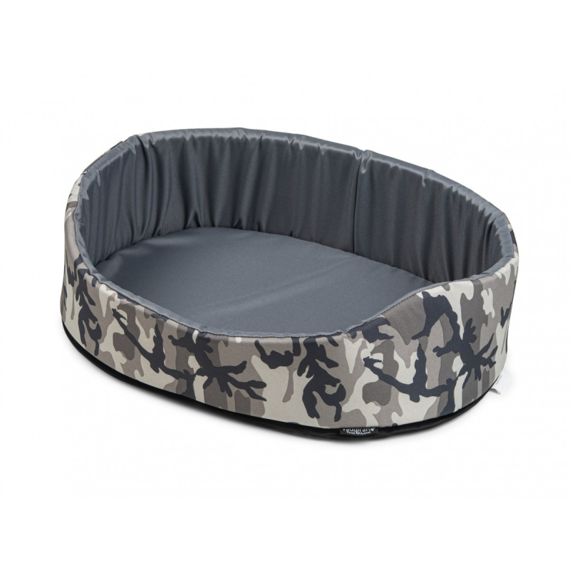 Panier ARMY gris pour chiens - Confort et qualité