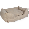 Panier textura beige pour chiens - Confort et style