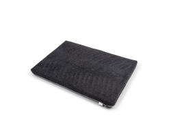 Matelas orthopédique à mémoire de forme gris peluche pour chiens