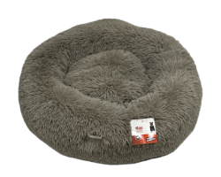 Panier rond Nirvana taupe pour chien - Confort et style