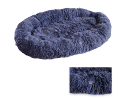 Panier ovale grande taille Nirvana GRIS pour chiens - Confort premium