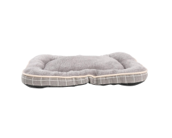 Matelas toucher soft antidérapant gris pour chiens - Confort et style