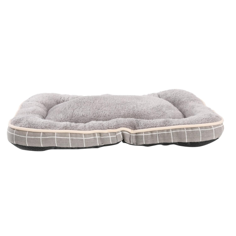 Matelas toucher soft antidérapant gris pour chiens - Confort et style