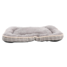 Matelas toucher soft antidérapant gris pour chiens - Confort et style