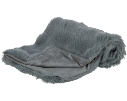 Couverture Elli peluche gris foncé pour animaux - Confort et chaleur