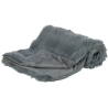 Couverture Elli peluche gris foncé pour animaux - Confort et chaleur