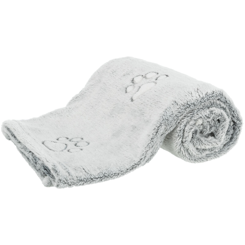 Couverture Jimmy gris clair en fibre polaire - Confort pour chiens