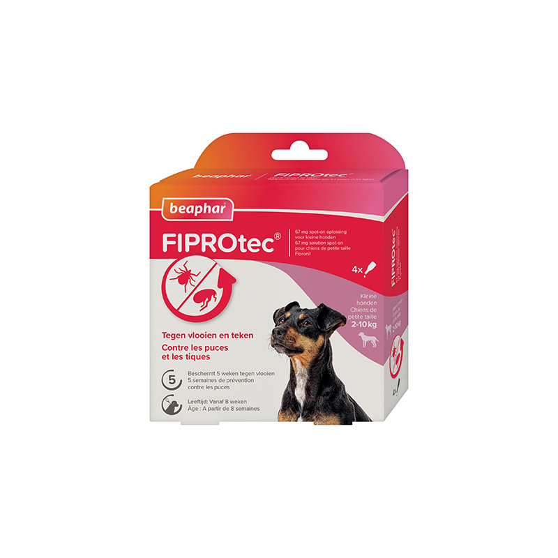 FIPROtec : Pipettes antiparasitaires pour chiens de 2 à 10 kg