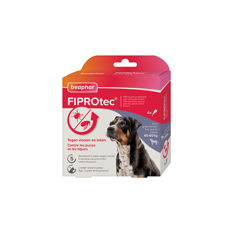 FIPROtec - Pipettes antiparasitaires pour chiens de 40 à 60kg