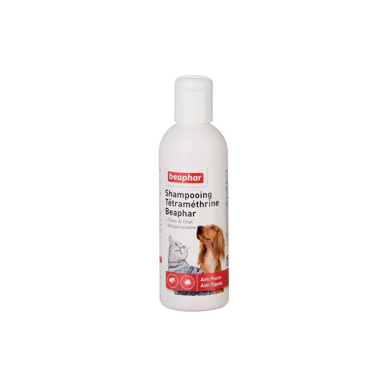 Shampooing anti-parasitaire Tétraméthrine Beaphar | 200ml | Chiens