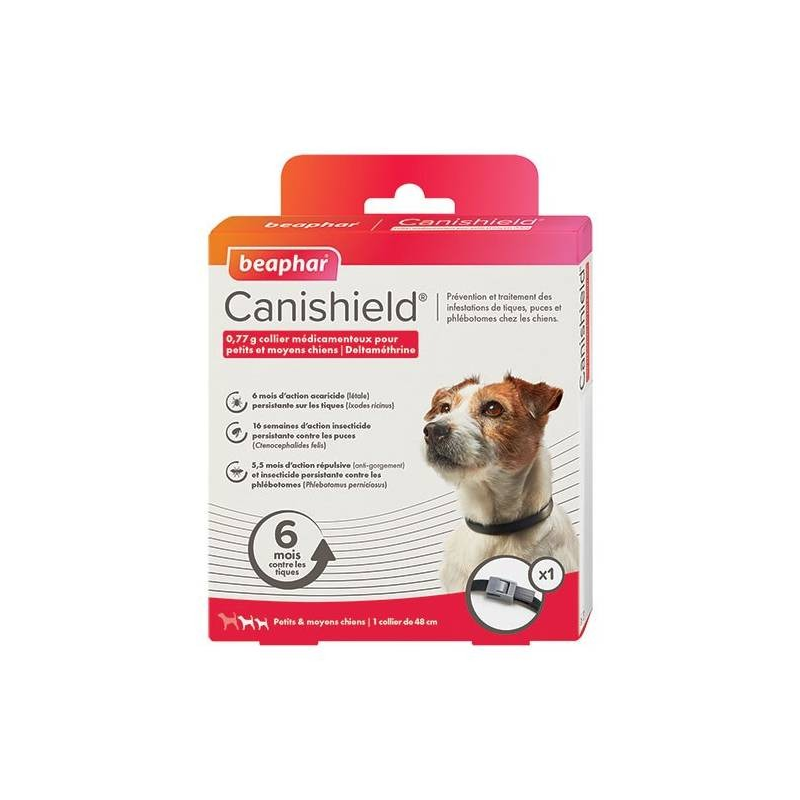 Collier Canishield antiparasitaire pour chiens - Protection optimale