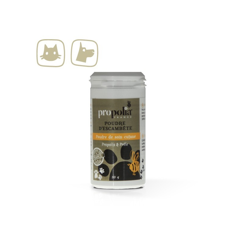Poudre de soin cutané à la Propolis pour chiens - Soin naturel | Propolia