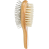 Brosse en bambou double face pour chiens - Toilettage écologique